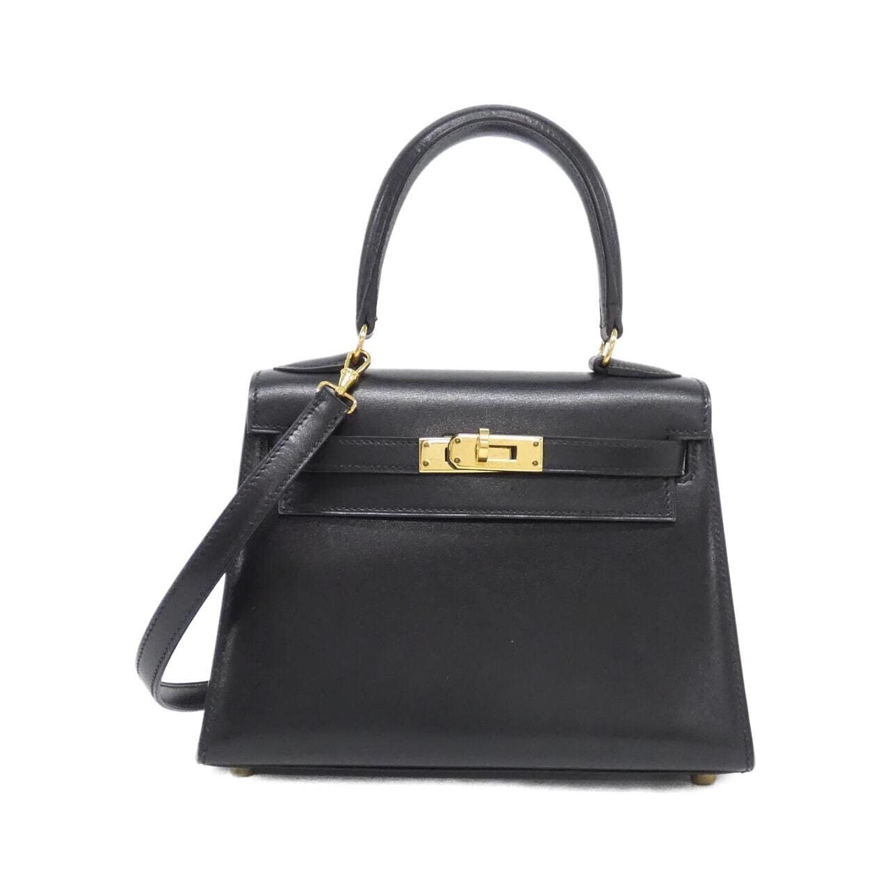 HERMES HERMÈS Kelly 011750CC Bag Box Calf Black