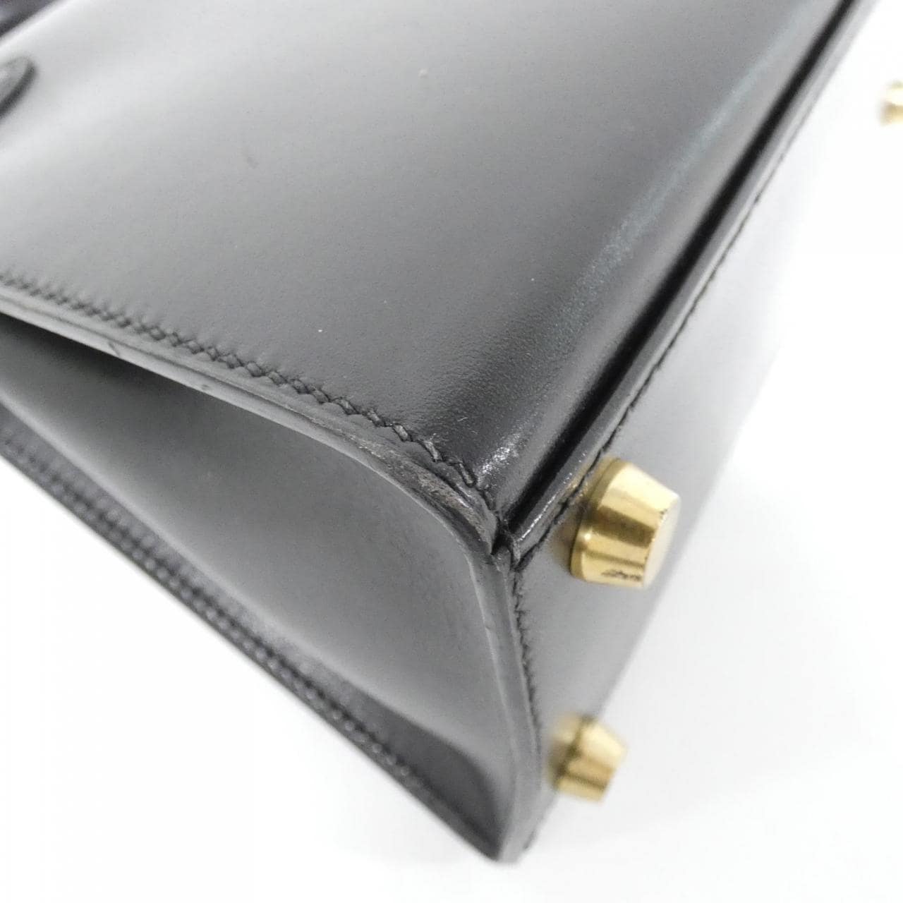 HERMES HERMÈS Kelly 011750CC Bag Box Calf 黑色 Box 皮 - 縮圖 3