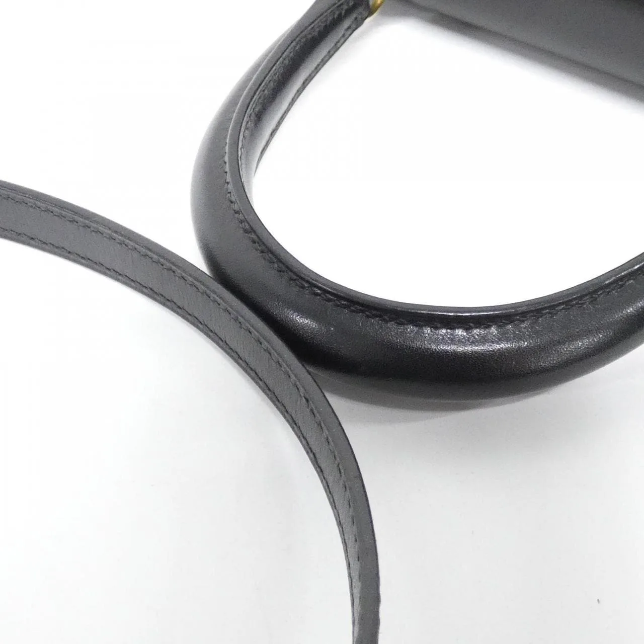 HERMES Kelly 011750CC Handbag Box Calf 黑色 Box 皮 中古品A - 縮圖 5