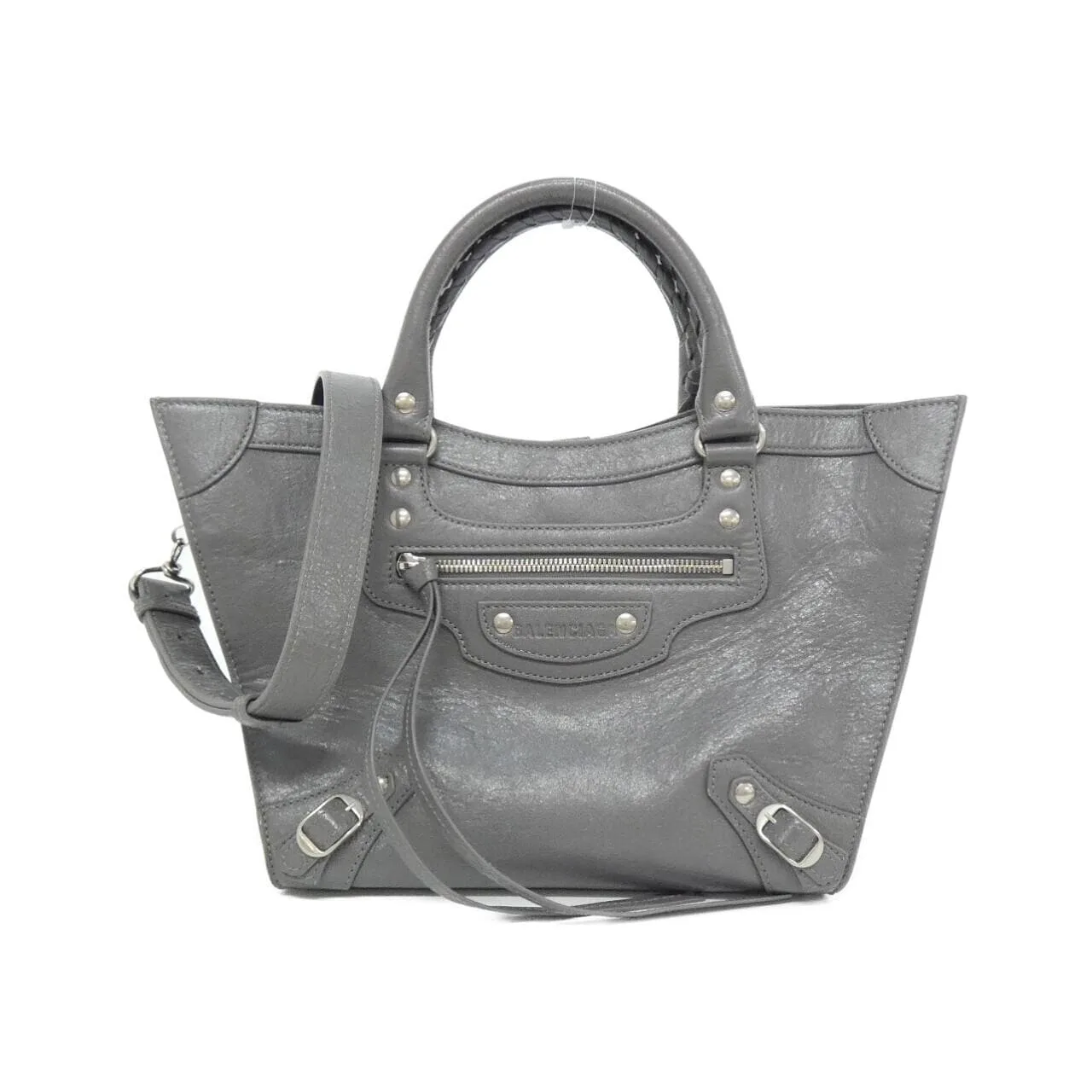 BALENCIAGA Neo Classic 702502 210B0 Handbag Lambskin Black