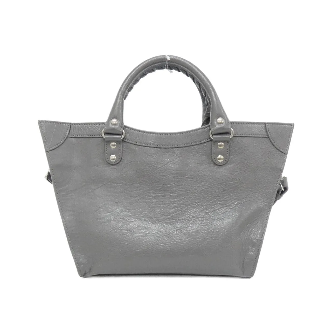 BALENCIAGA Neo Classic 702502 210B0 Handbag Lambskin 黑色 羊皮 中古品A - 縮圖 2