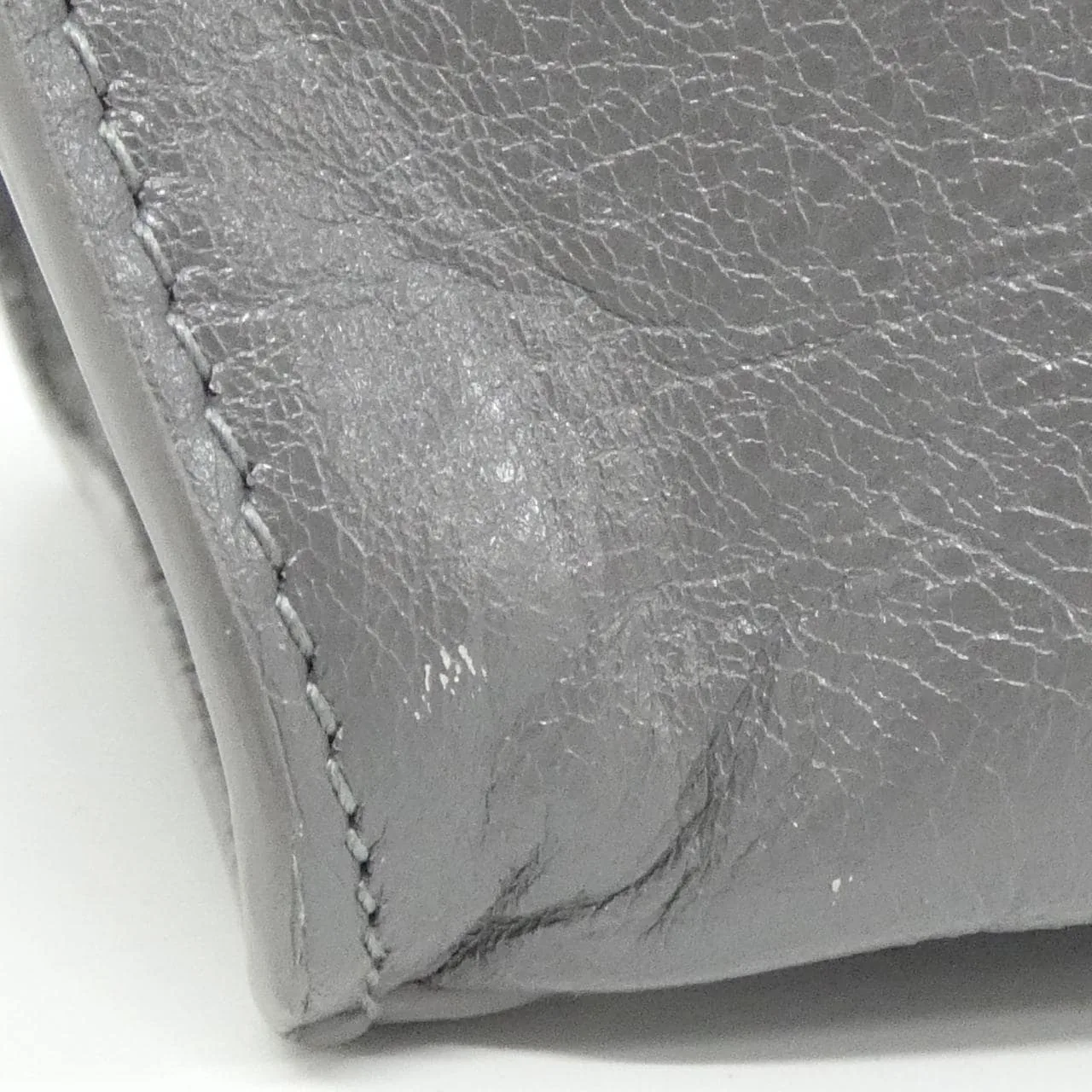 BALENCIAGA Neo Classic 702502 210B0 Handbag Lambskin 黑色 羊皮 中古品A - 縮圖 5