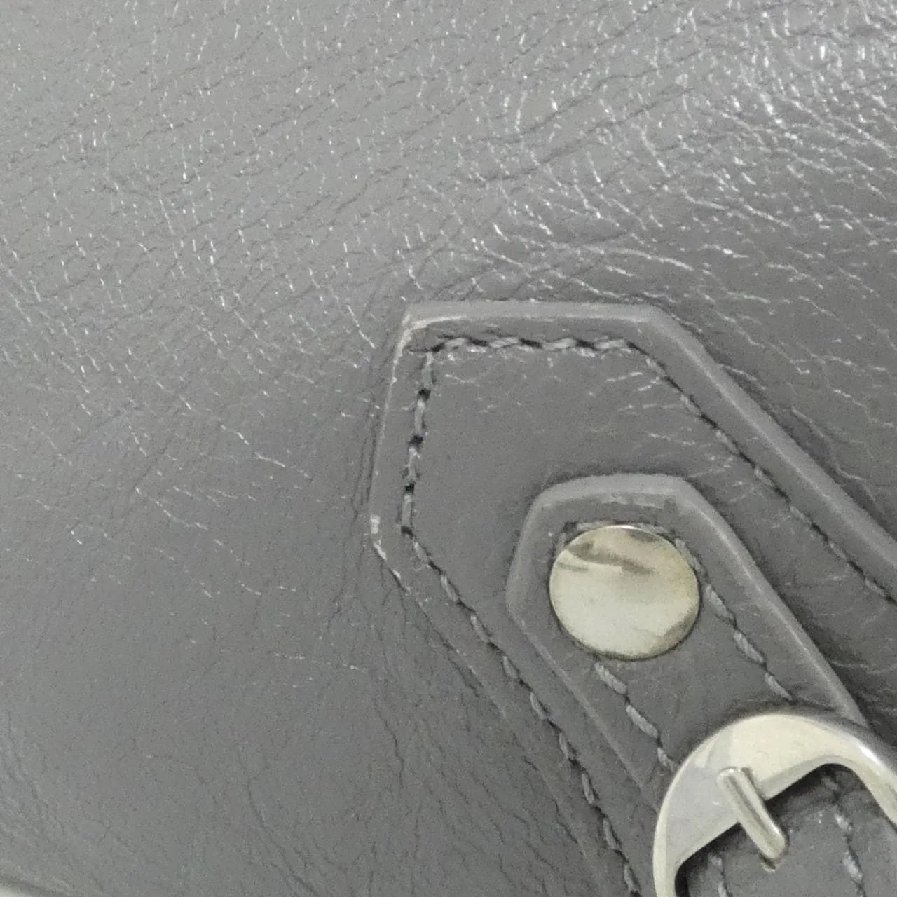 BALENCIAGA Neo Classic 702502 210B0 Handbag Lambskin 黑色 羊皮 中古品A - 縮圖 6