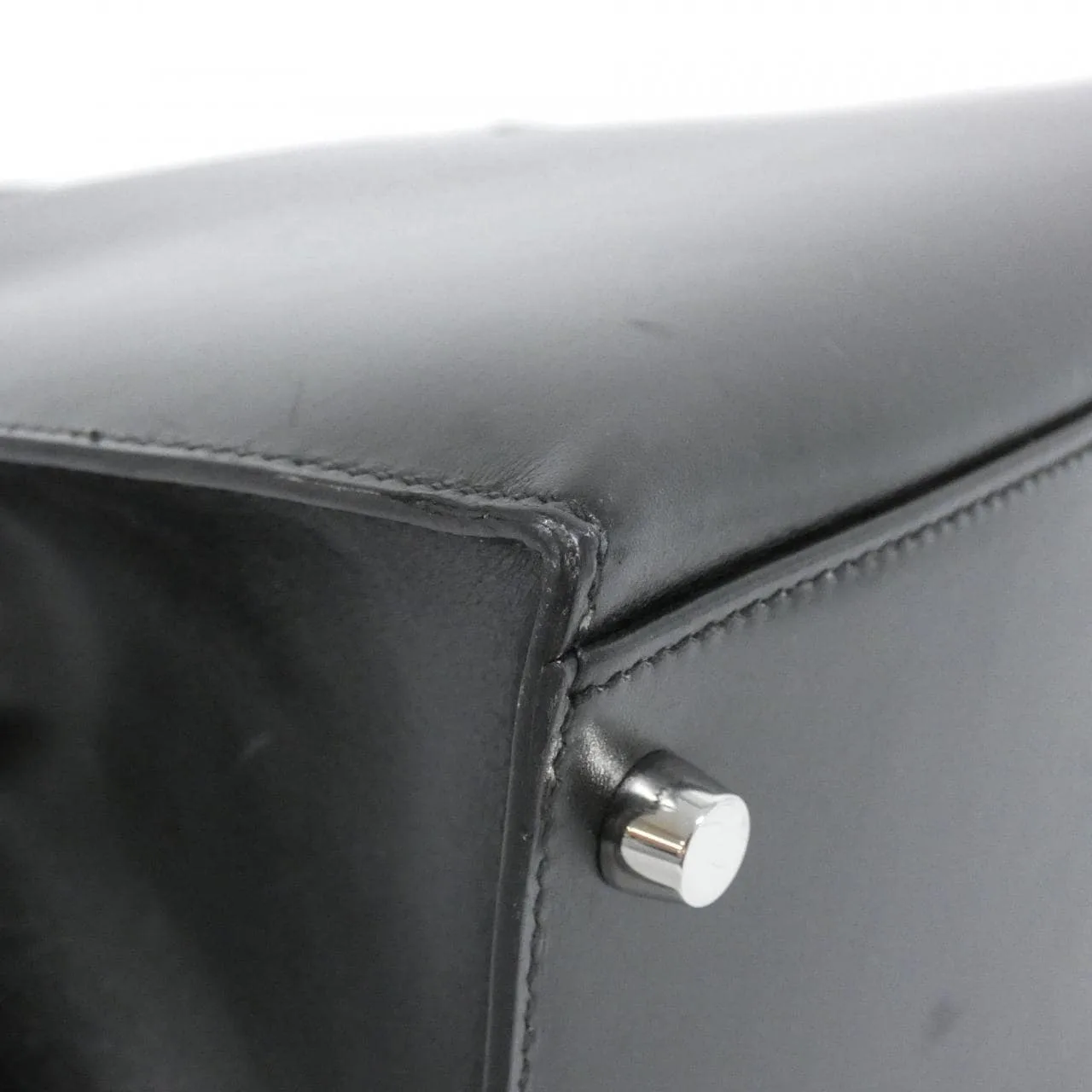 HERMES Kelly 020069CK Handbag Box Calf 黑色 Box 皮 中古品A - 縮圖 3