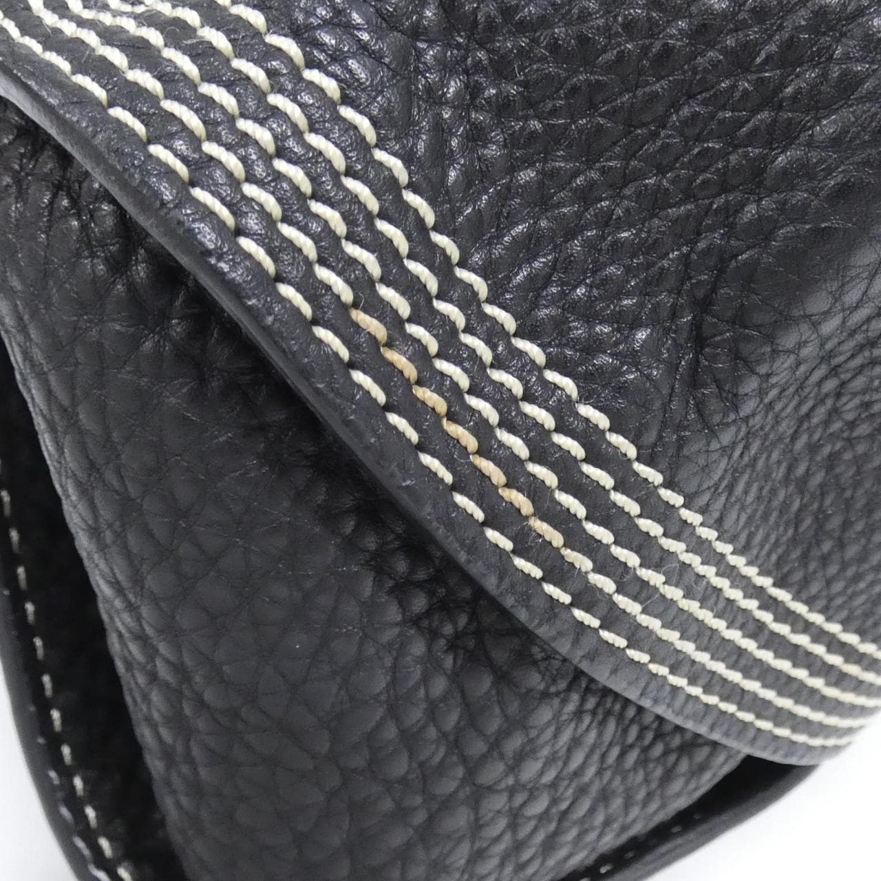 CELINE Shoulder Bag Leather Black Leather Rank A - Thumbnail 4