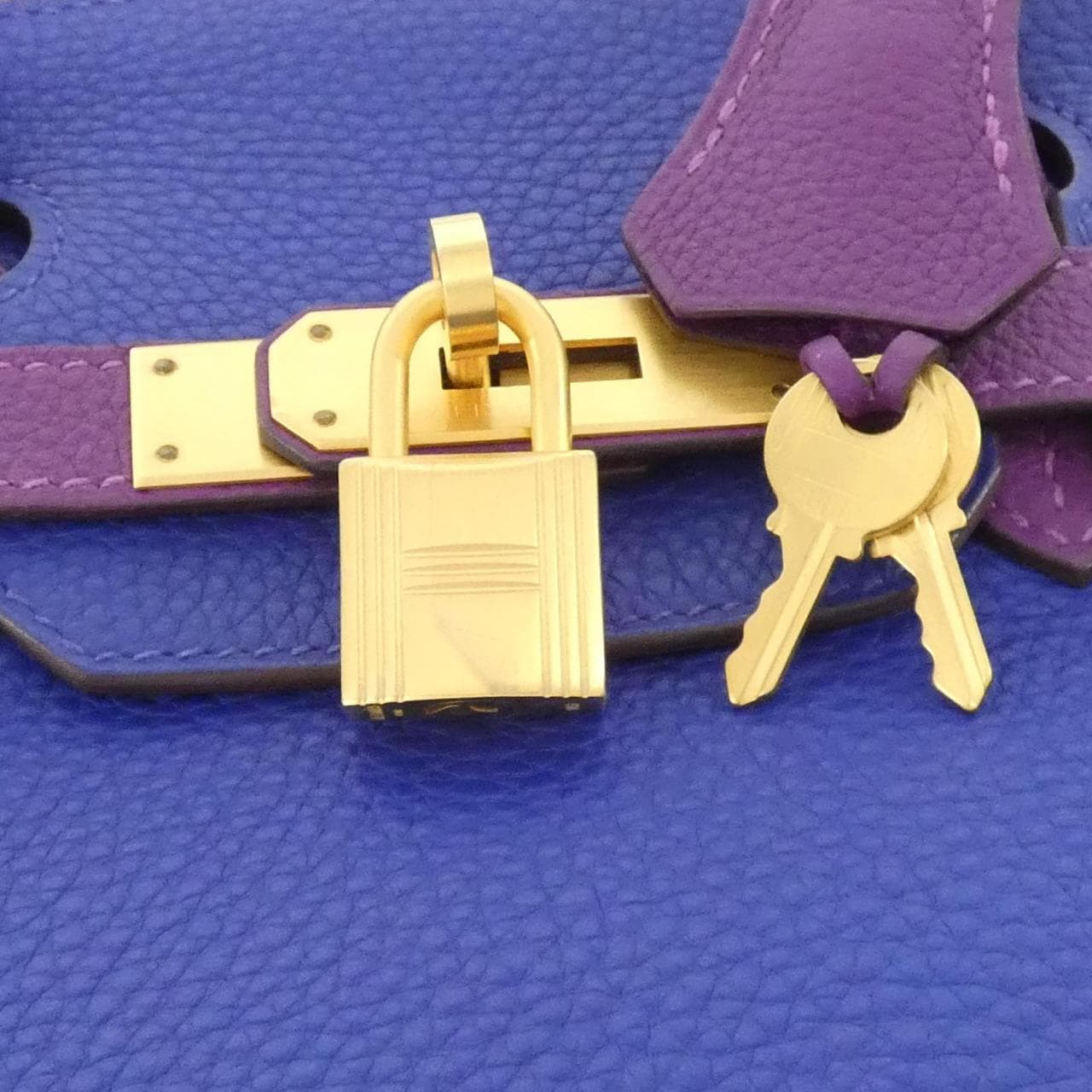 HERMES HERMÈS Birkin Bag Togo 藍色 Togo 牛皮 中古品A - 縮圖 4