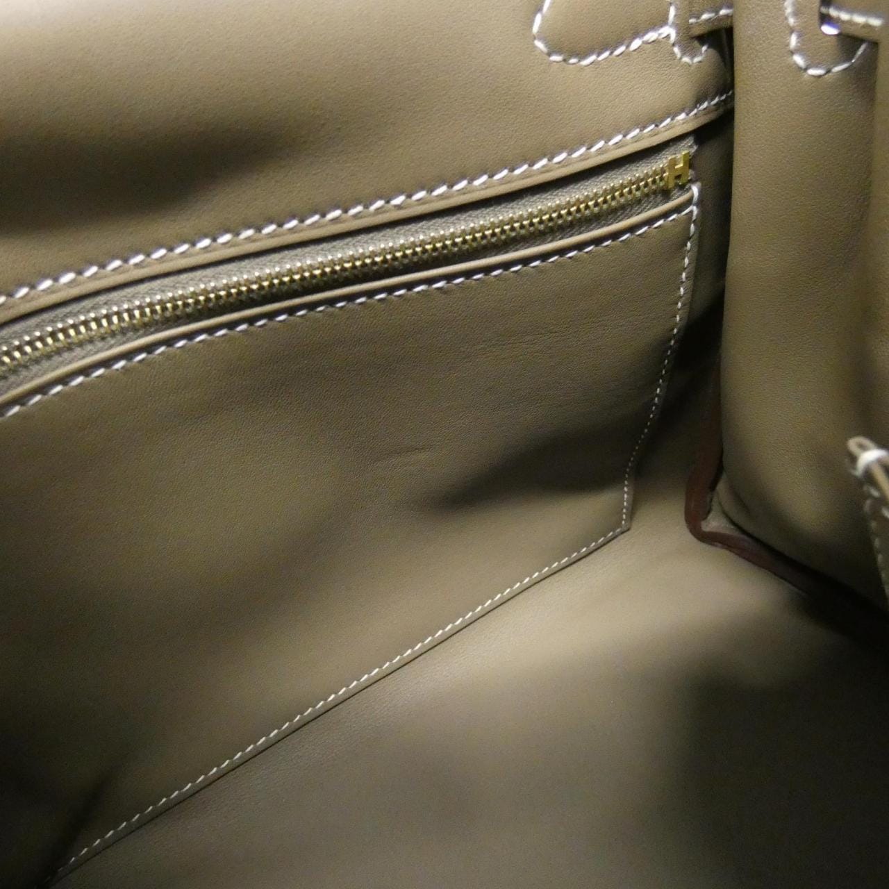 HERMES HERMÈS Kelly 047654CC Bag Swift Etoupe Swift 皮 - 縮圖 7