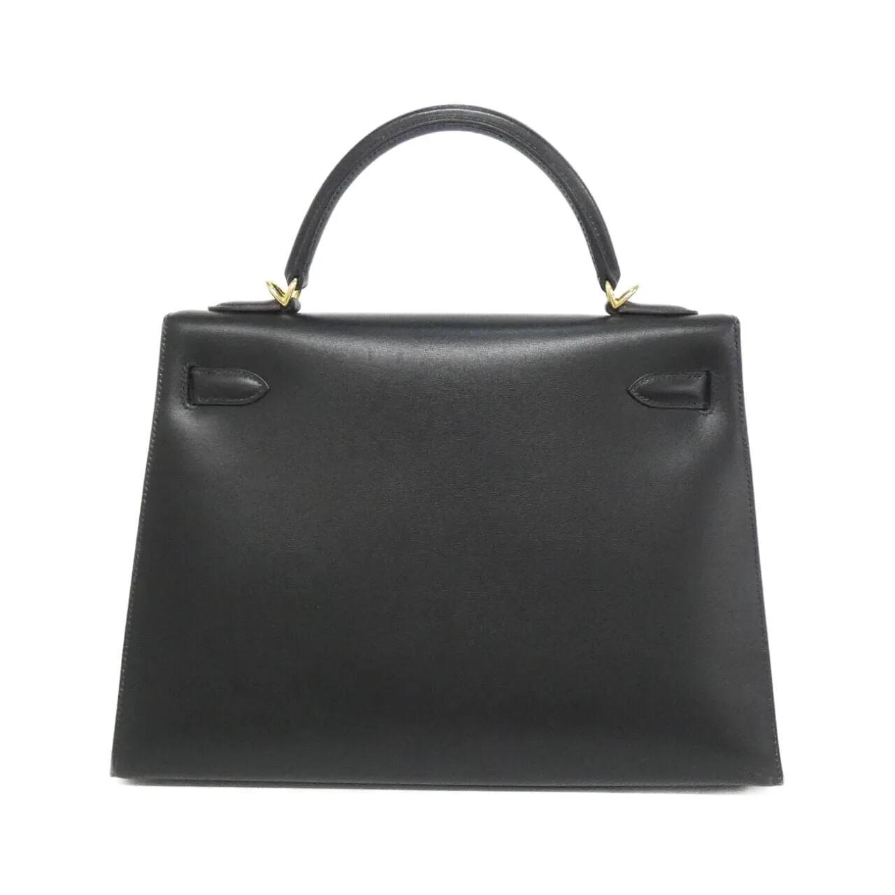 HERMES Kelly 001858CC Handbag Box Calf 黑色 Box 皮 中古品A - 縮圖 2