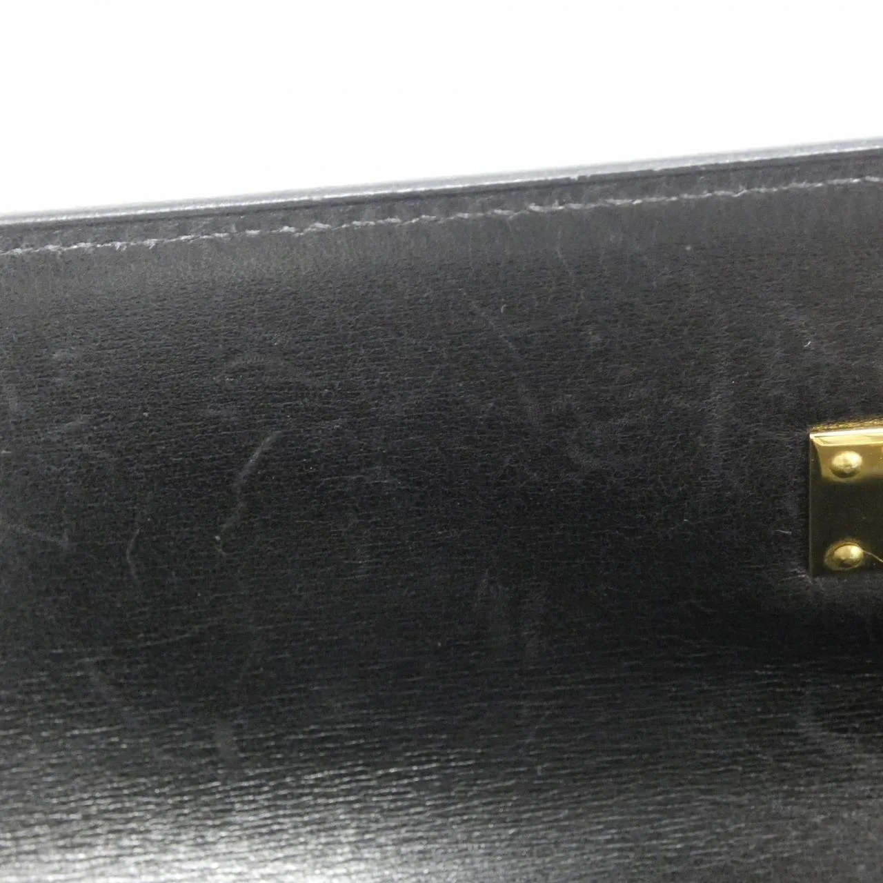 HERMES Kelly 001858CC Handbag Box Calf 黑色 Box 皮 中古品A - 縮圖 10