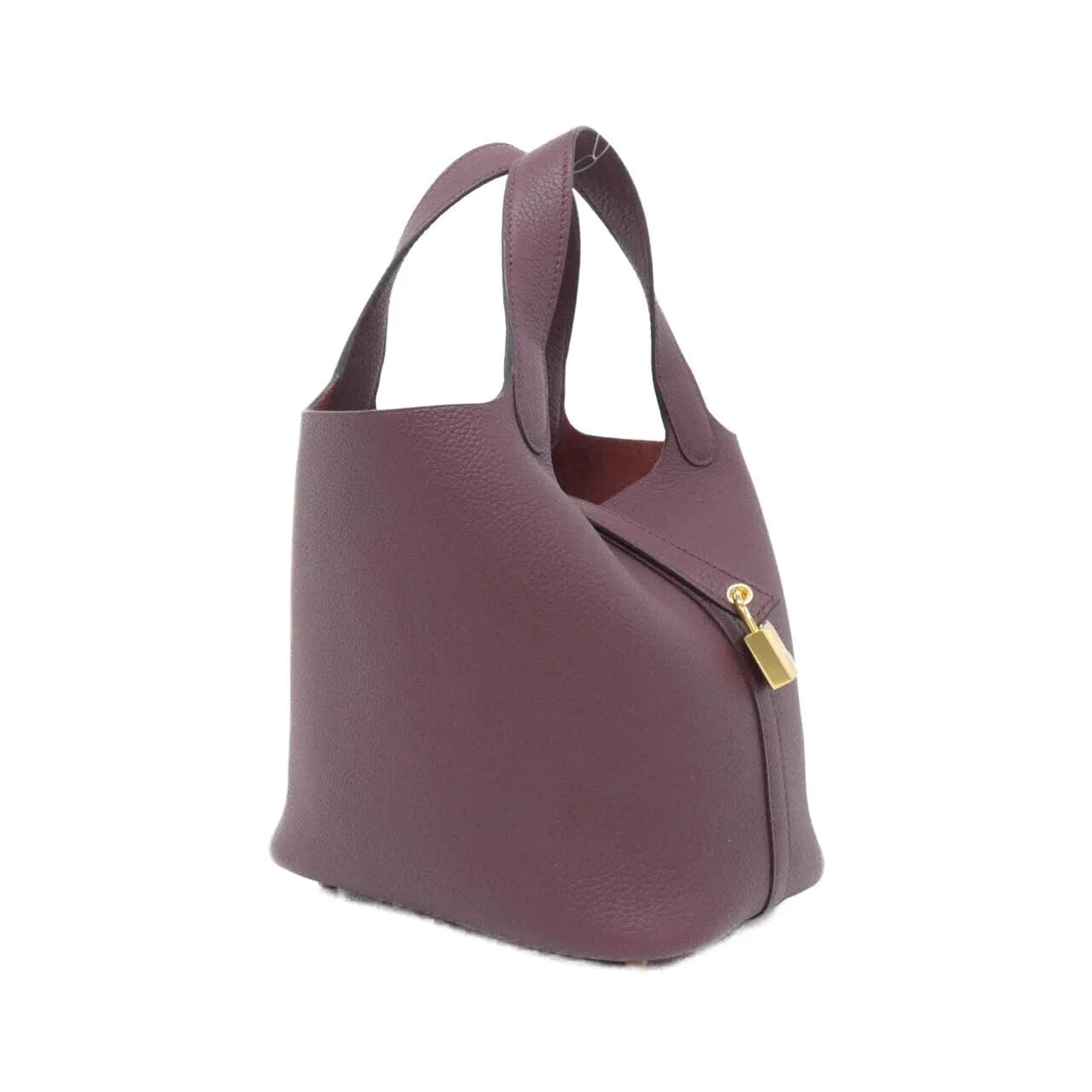 HERMES 073597CC Handbag Bordeaux