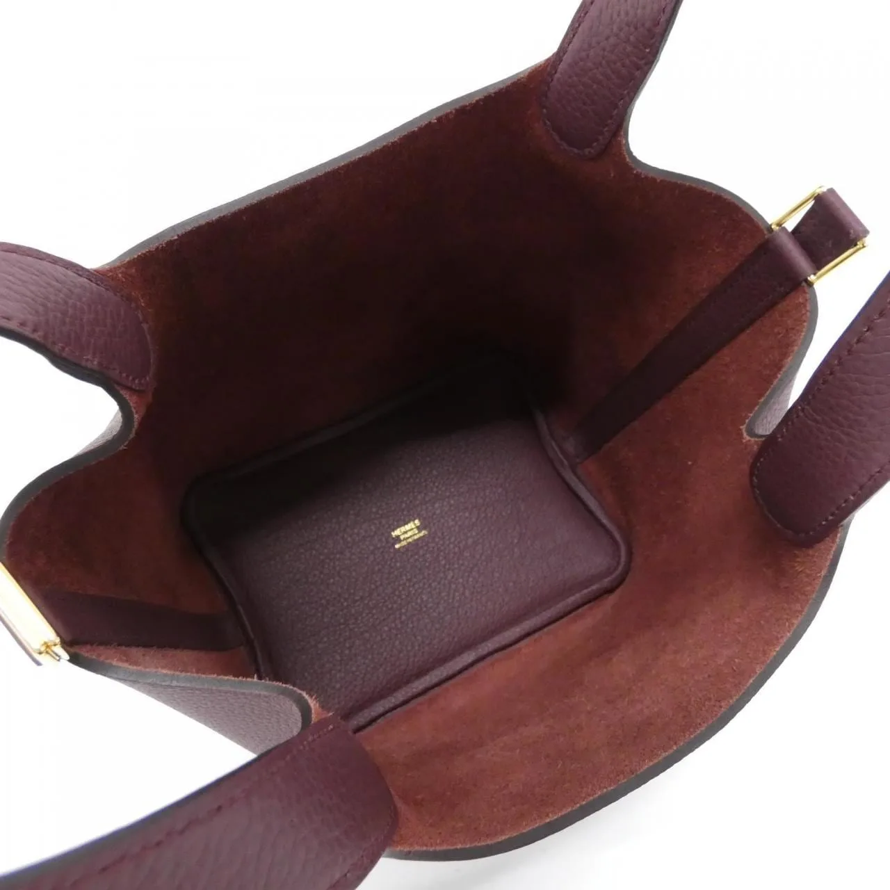 HERMES 073597CC Handbag Bordeaux - Thumbnail 5