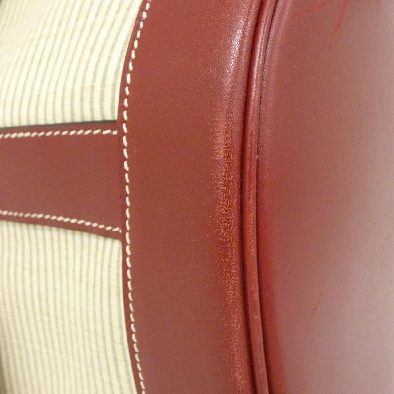 HERMES HERMÈS Boston Bag Rouge Rank B - Thumbnail 4