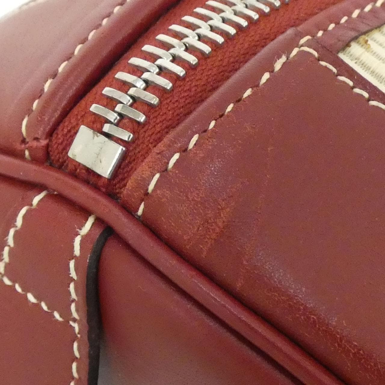 HERMES HERMÈS Boston Bag Rouge Rank B - Thumbnail 7