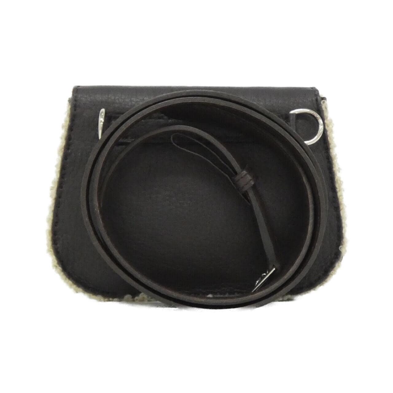 HERMES HERMÈS 049536CK Belt Bag Clemence Black Clemence Leather - Thumbnail 2