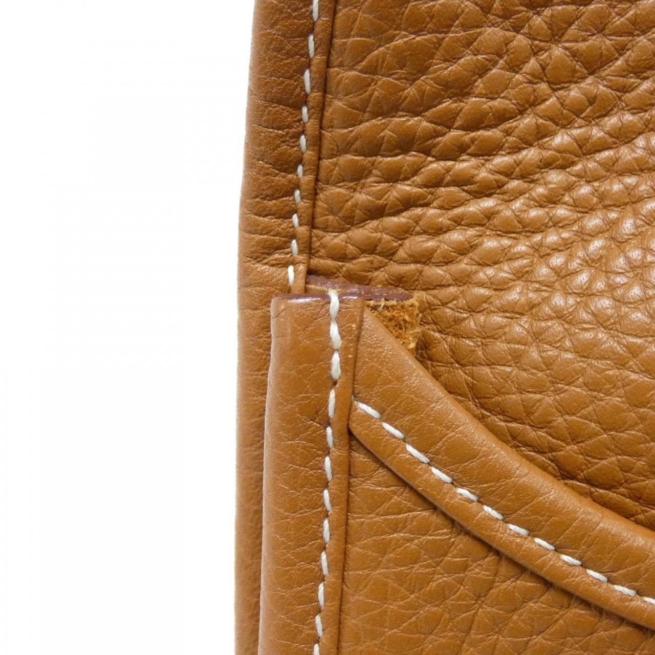 HERMES HERMÈS Evelyne 056277CK Shoulder Bag Clemence 金色 Clemence 皮 中古品A - 縮圖 4