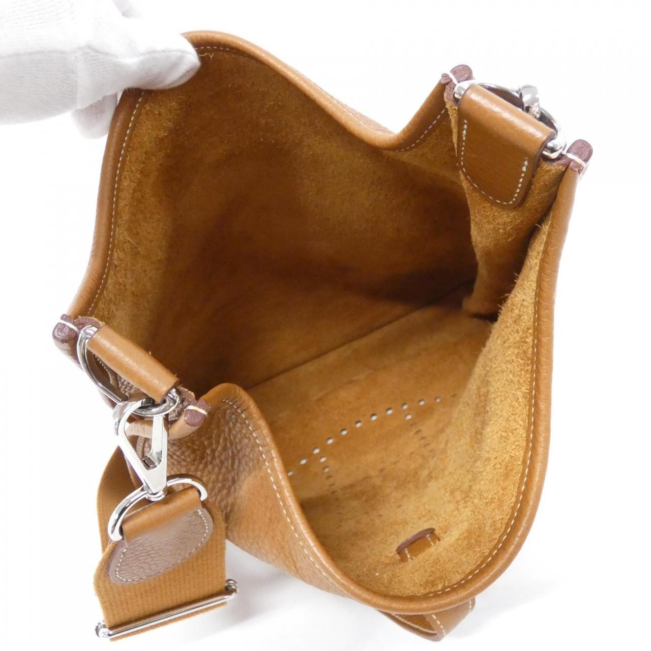 HERMES HERMÈS Evelyne 056277CK Shoulder Bag Clemence 金色 Clemence 皮 中古品A - 縮圖 8