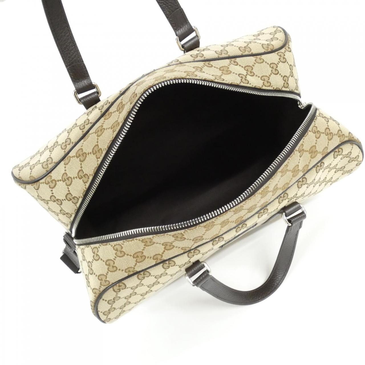 GUCCI GG Supreme 449167 KY9KN Boston Bag Canvas Black Canvas - Thumbnail 7