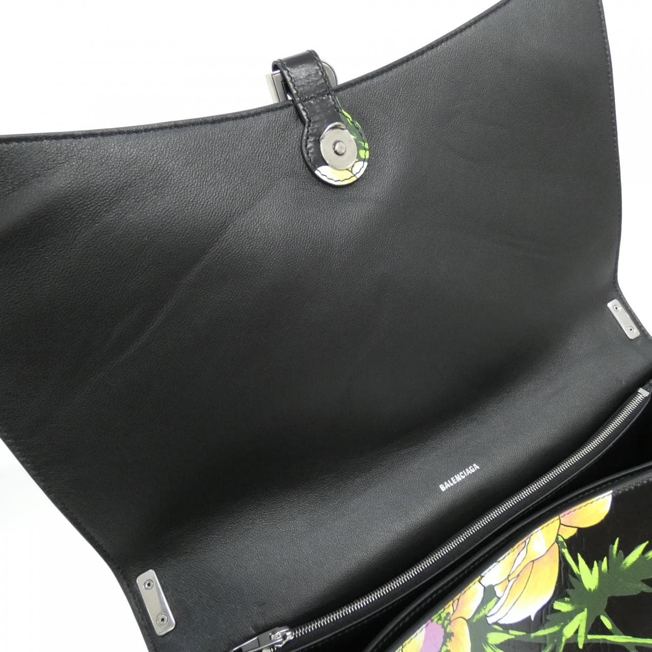 BALENCIAGA 766058 2AARS Shoulder Bag Leather Black Leather - Thumbnail 9