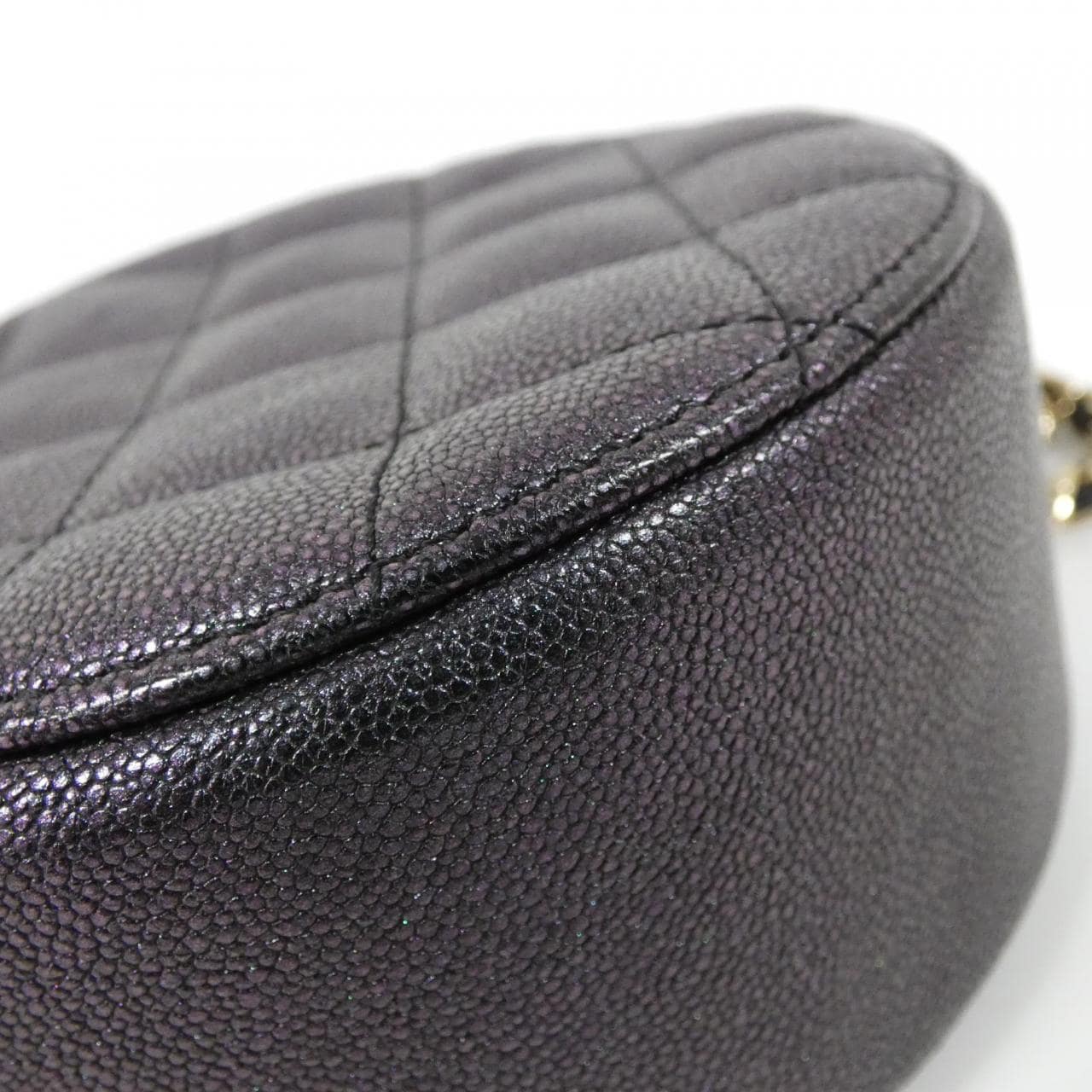 CHANEL Timeless Classic AP0366 Shoulder Grained Calfskin 黑色 荔枝紋牛皮 中古品A - 縮圖 3