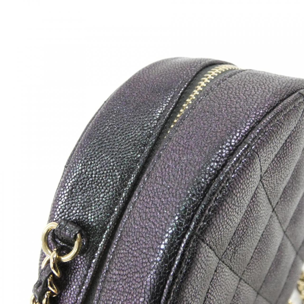 CHANEL Timeless Classic AP0366 Shoulder Grained Calfskin 黑色 荔枝紋牛皮 中古品A - 縮圖 4