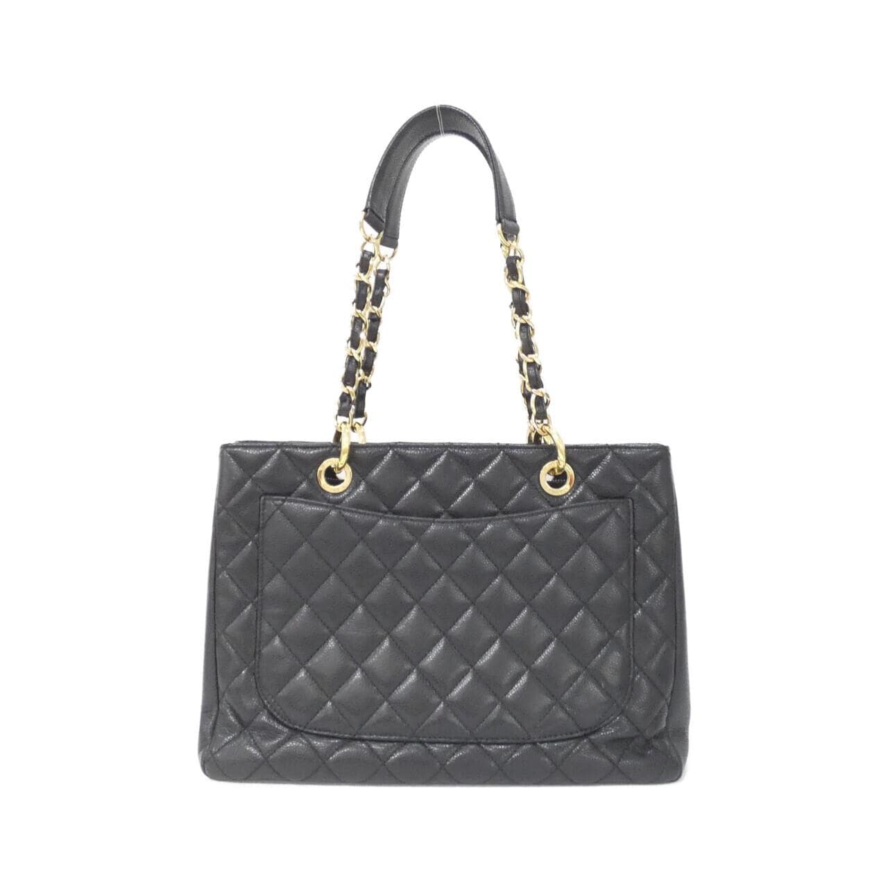 CHANEL 50995 Shoulder Grained Calfskin Black Grained Calfskin - Thumbnail 2