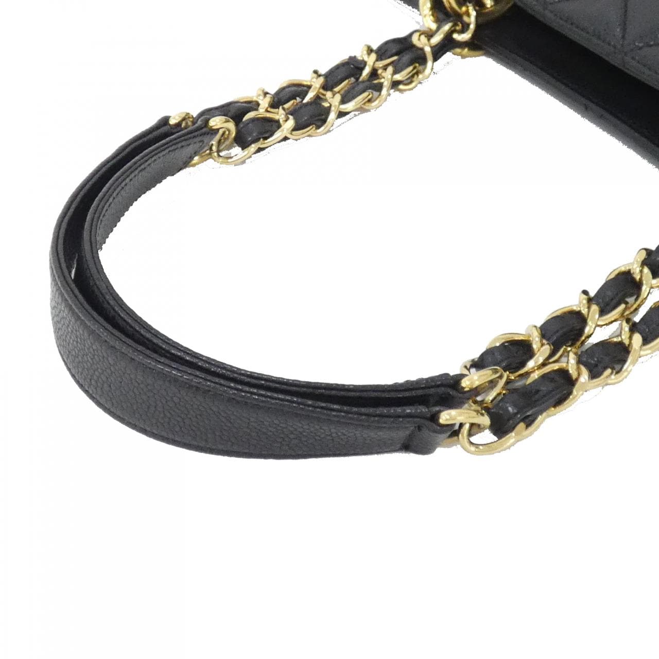 CHANEL 50995 Shoulder Grained Calfskin Black Grained Calfskin - Thumbnail 5