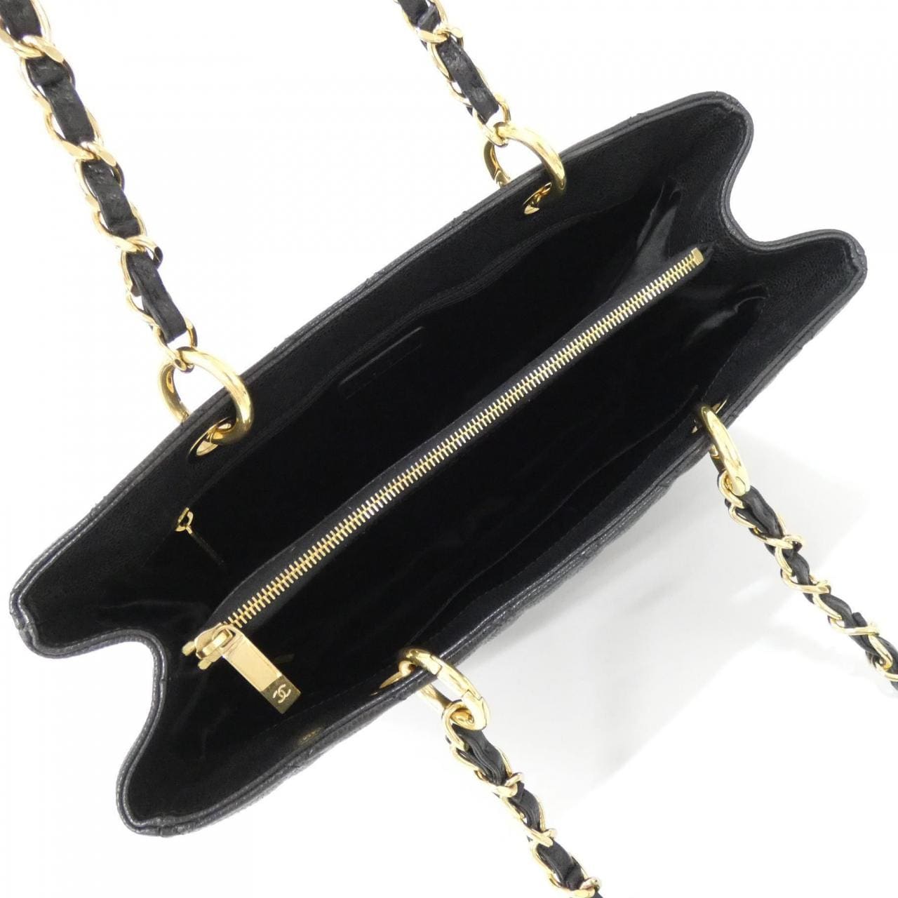 CHANEL 50995 Shoulder Grained Calfskin Black Grained Calfskin - Thumbnail 6