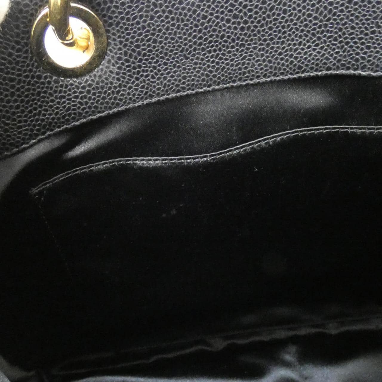 CHANEL 50995 Shoulder Grained Calfskin Black Grained Calfskin - Thumbnail 7