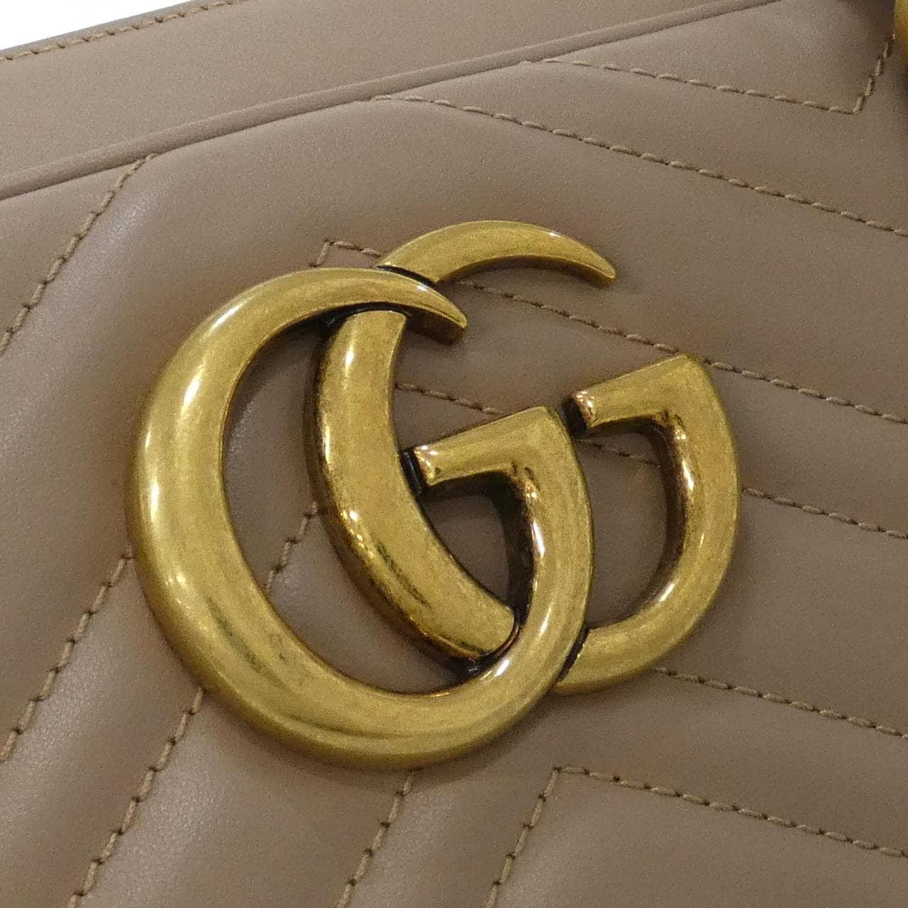 GUCCI 795218 AABZB Shoulder Bag Leather 黑色 皮革 中古品A - 縮圖 4