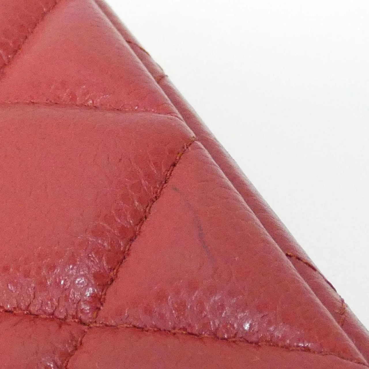 CHANEL 58601 Shoulder Grained Calfskin Red Grained Calfskin - Thumbnail 6