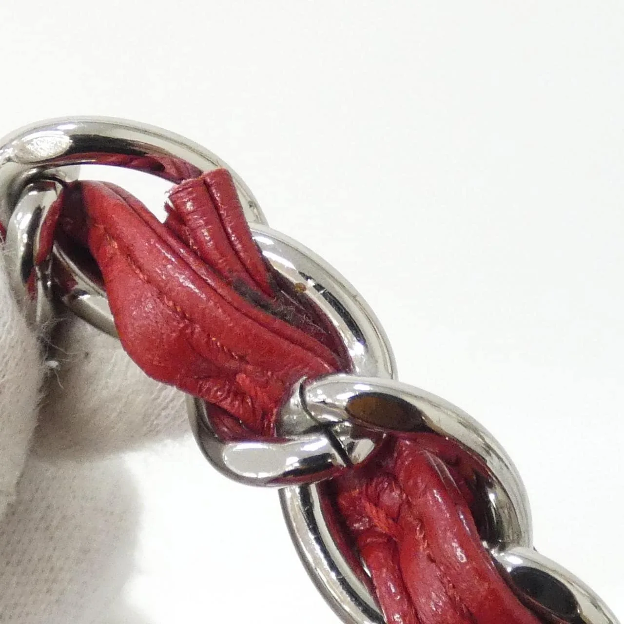 CHANEL 58601 Shoulder Grained Calfskin Red Grained Calfskin - Thumbnail 7