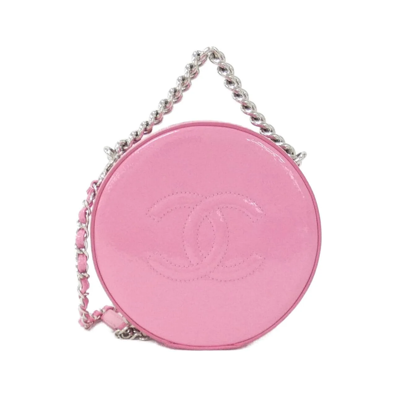 CHANEL 91946 Handbag Patent Leather