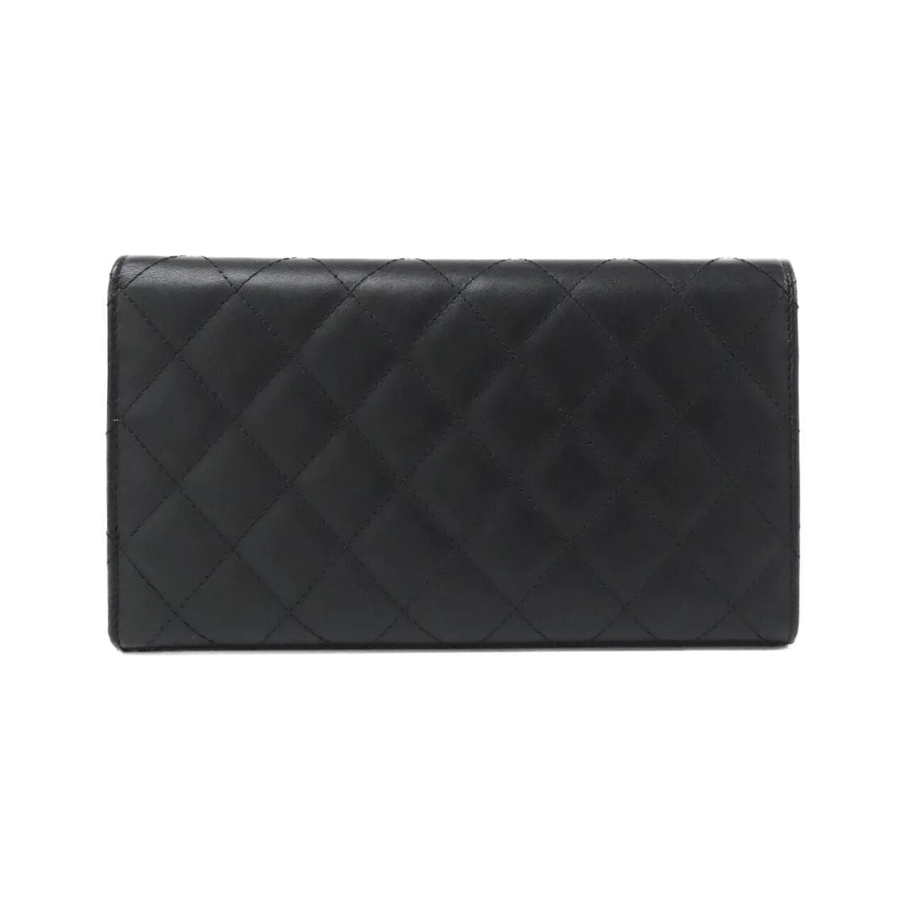 CHANEL Cambon 46645 Wallet Patent Leather Black Patent Leather Rank A - Thumbnail 2