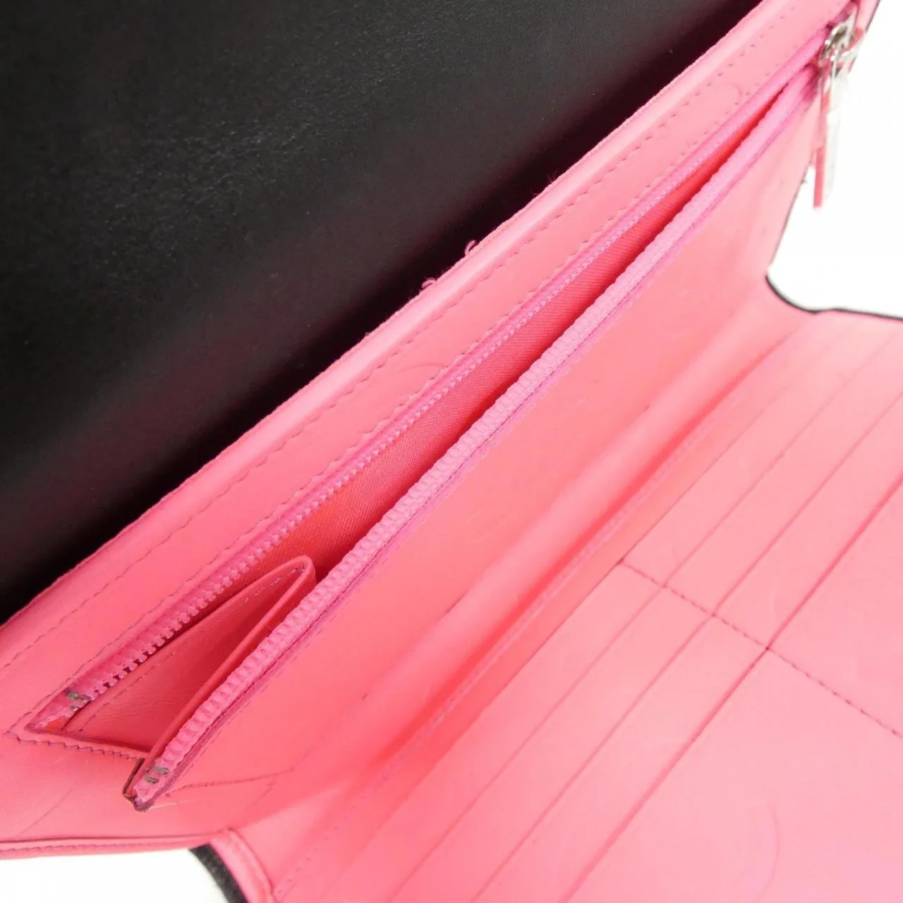 CHANEL Cambon 46645 Wallet Patent Leather Black Patent Leather Rank A - Thumbnail 5