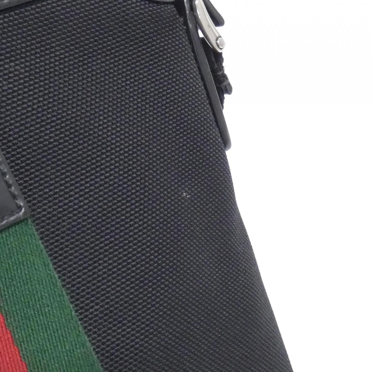 GUCCI 631195 KWT7N Shoulder Bag Canvas 黑色 帆布 中古品A - 縮圖 5