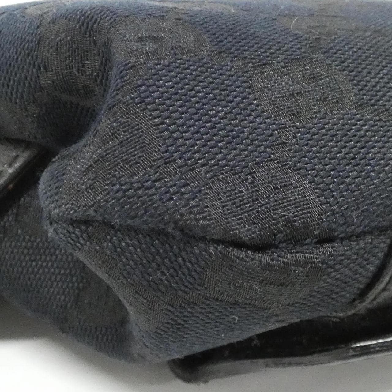 GUCCI 145851 Belt Bag Canvas 黑色 帆布 中古品B - 縮圖 3