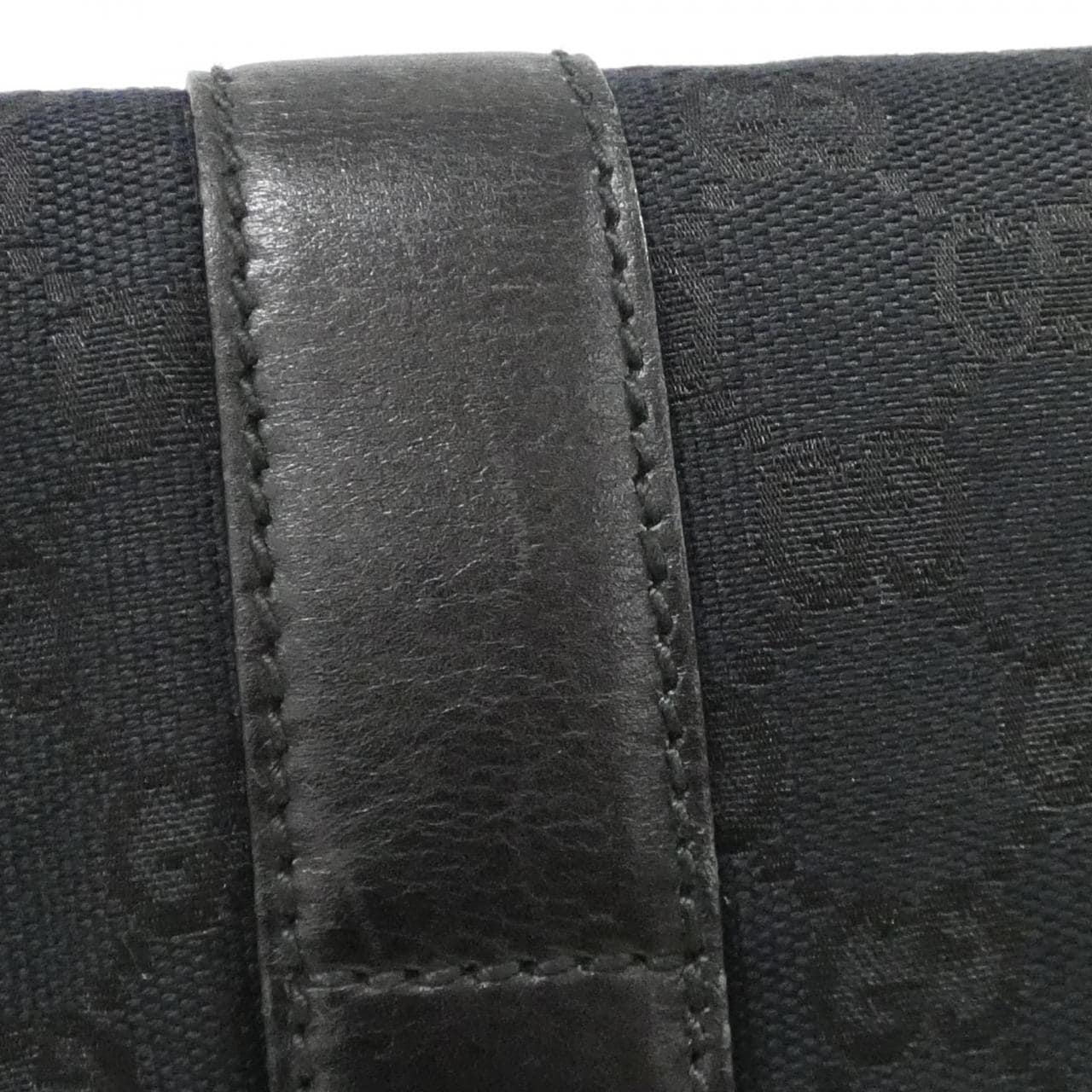 GUCCI 145851 Belt Bag Canvas 黑色 帆布 中古品B - 縮圖 6