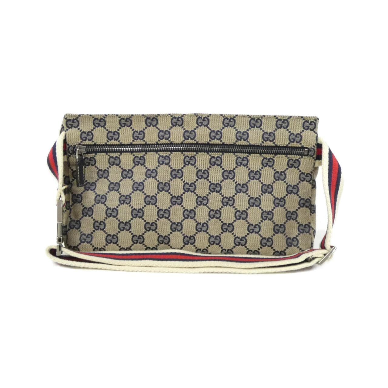 GUCCI 28566 Belt Bag Canvas Beige Canvas - Thumbnail 2