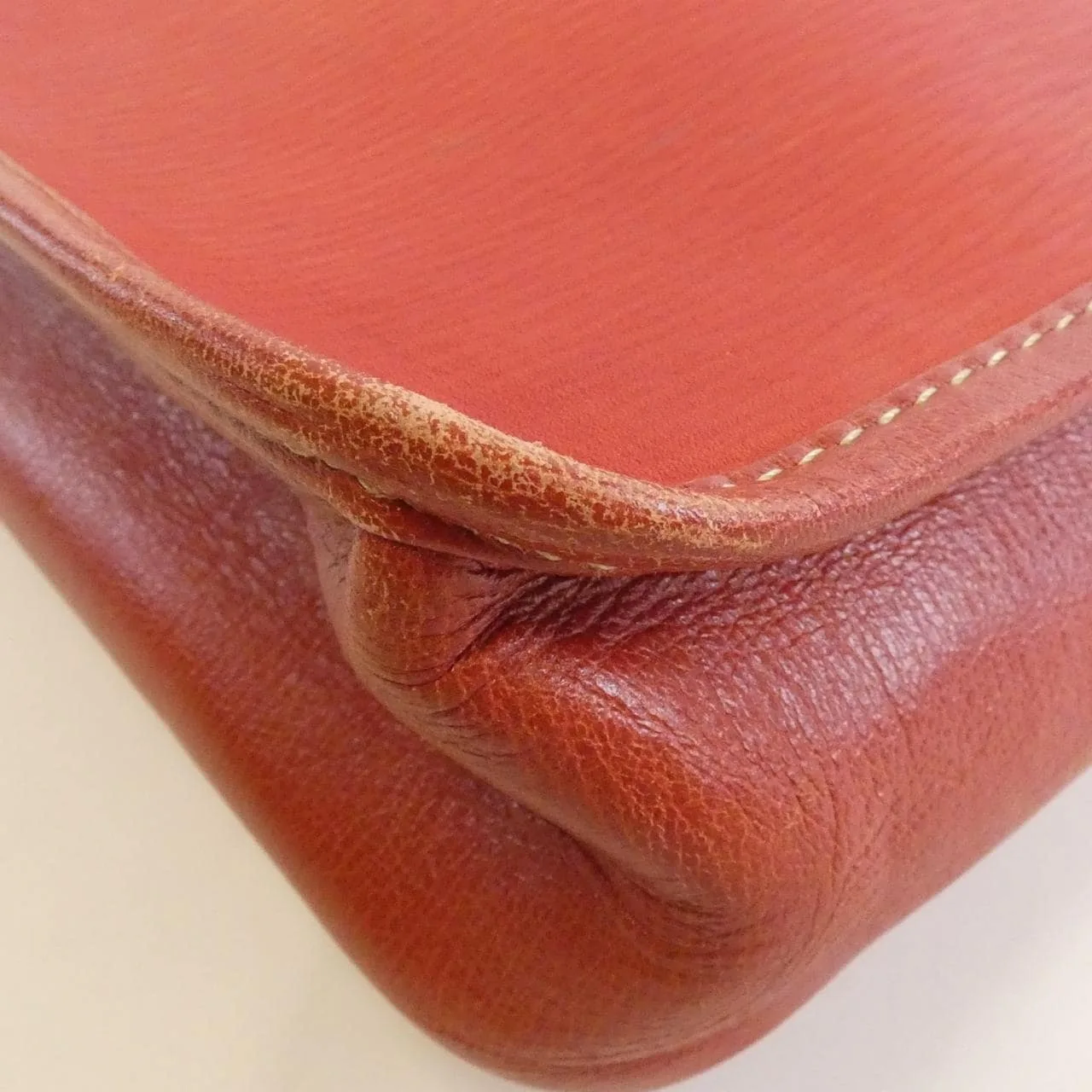 LOEWE Shoulder Leather 紅色 皮革 中古品B - 縮圖 3