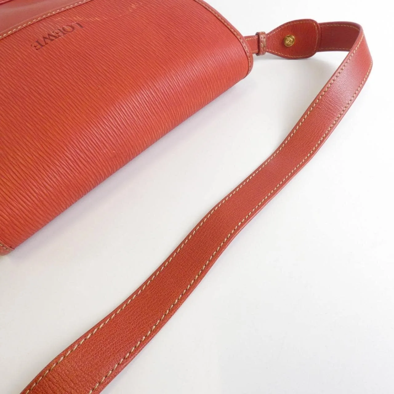 LOEWE Shoulder Leather 紅色 皮革 中古品B - 縮圖 9