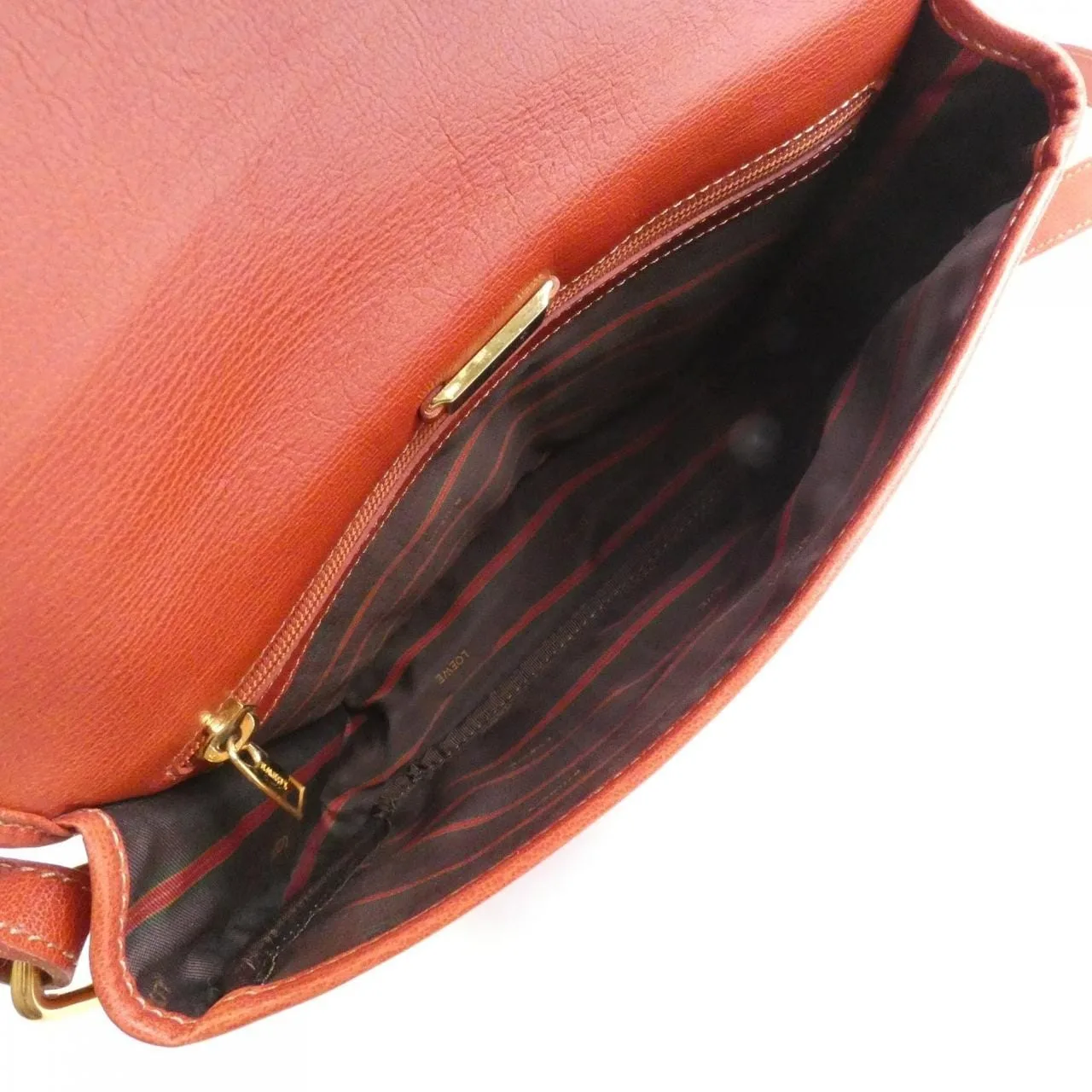 LOEWE Shoulder Leather 紅色 皮革 中古品B - 縮圖 10
