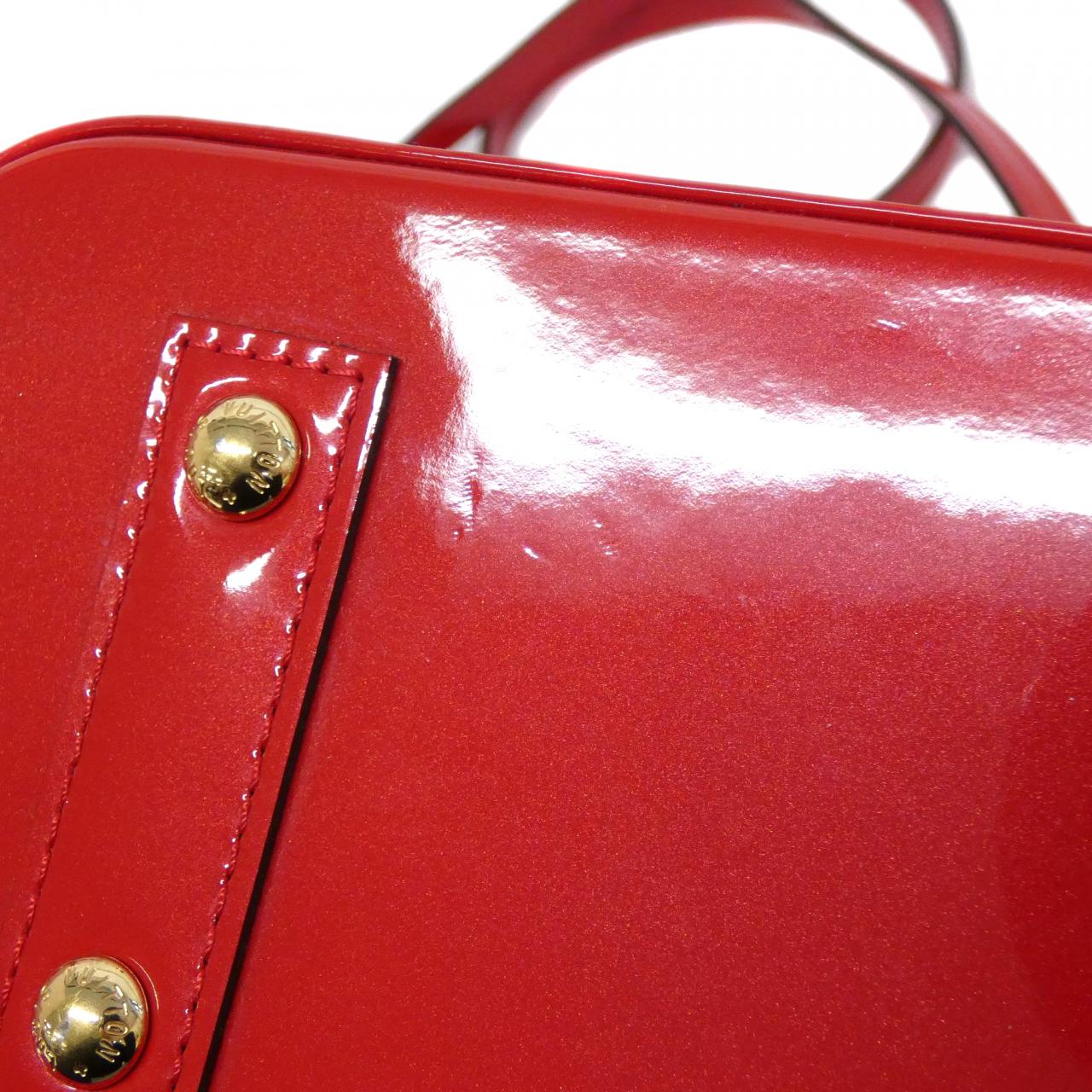 LOUIS VUITTON Alma M90174 Bag Vernis 黑色 Vernis 中古品A - 縮圖 3