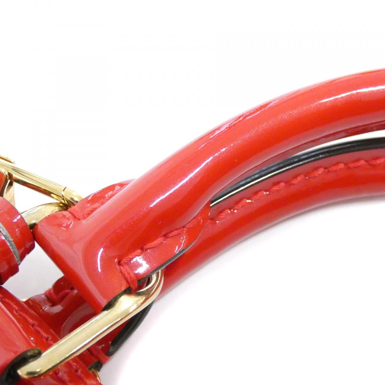 LOUIS VUITTON Alma M90174 Bag Vernis 黑色 Vernis 中古品A - 縮圖 7