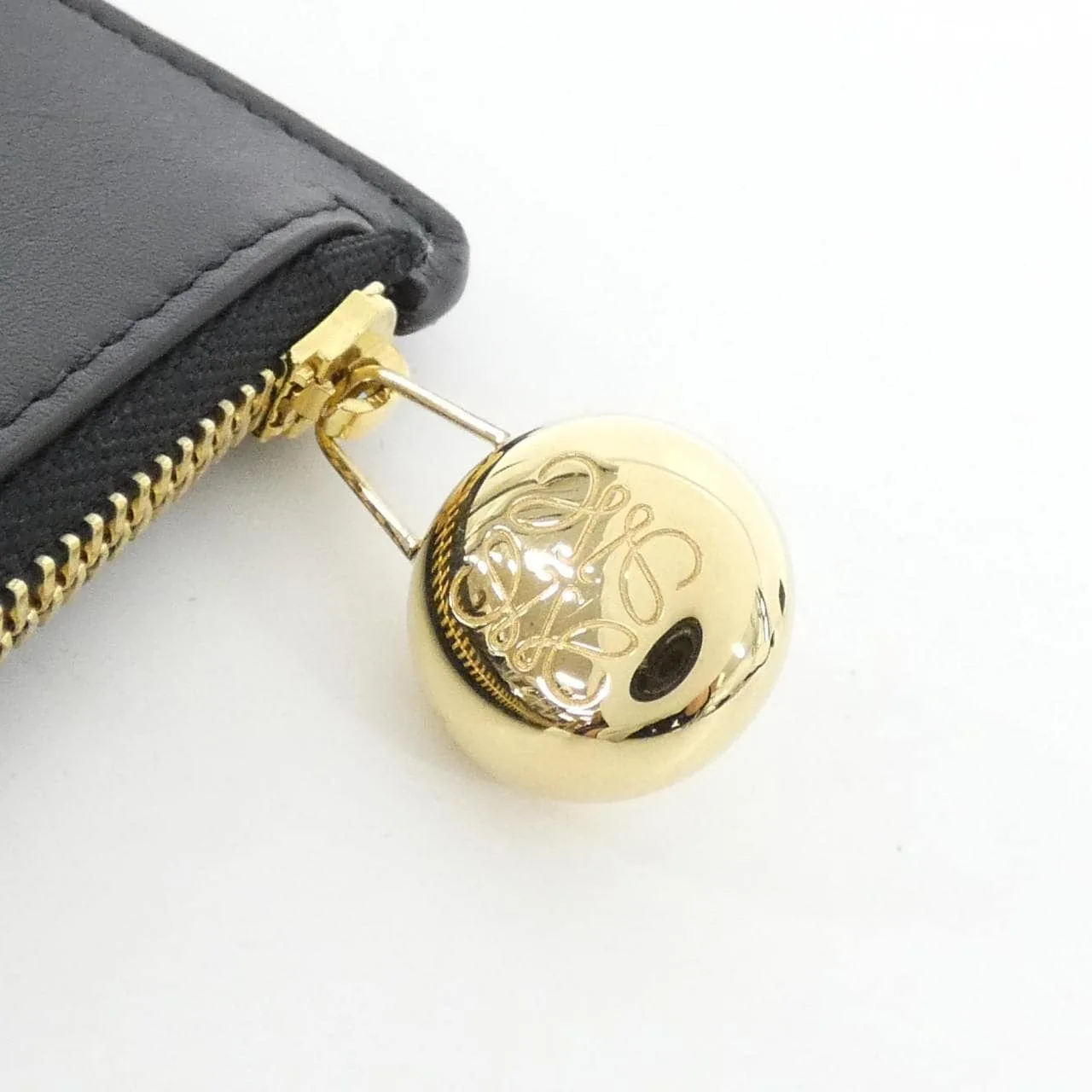 LOEWE CANBZ40X01 Coin Case Black New - Thumbnail 4