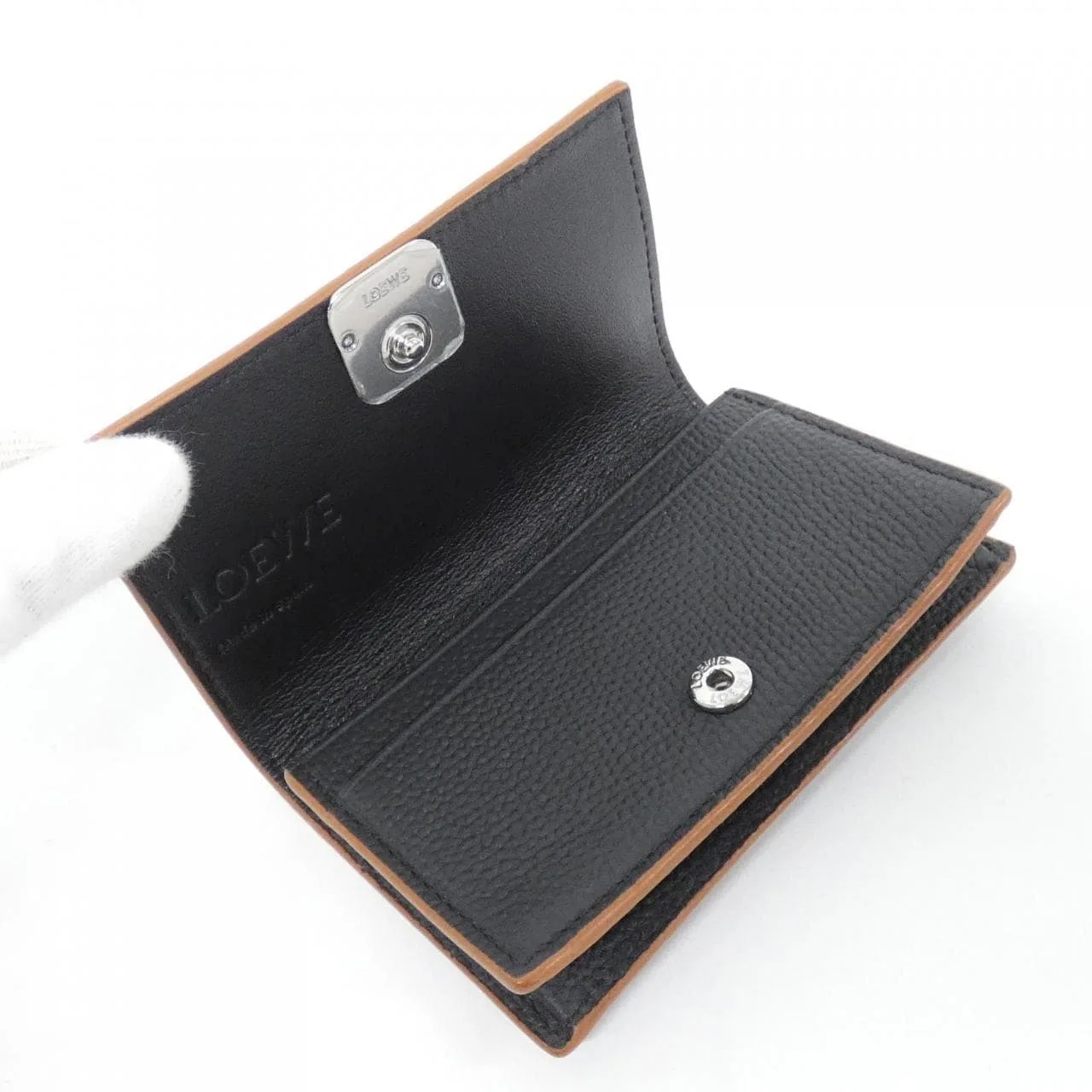 LOEWE C821M97X03 Card Case Black New - Thumbnail 4