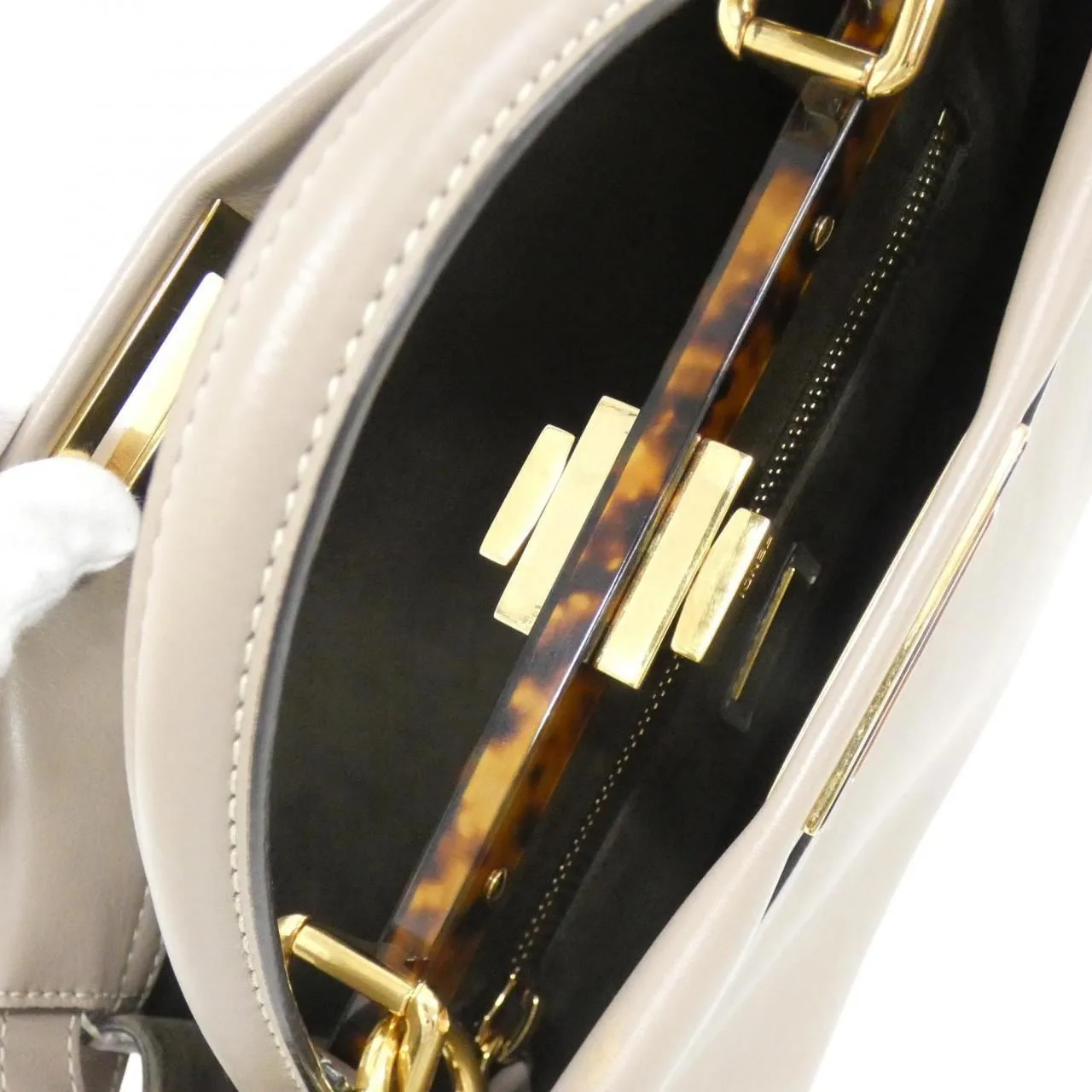 FENDI Peekaboo 8BN290 3ZL Handbag Black Rank A - Thumbnail 10