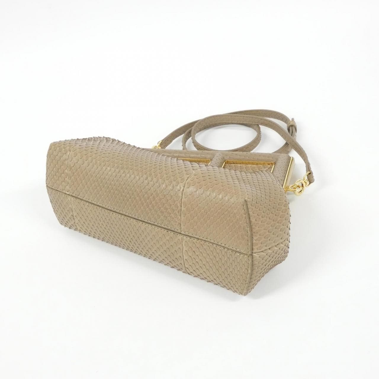 FENDI Fendi First 8BP129 AHN2 Bag Python Black Python - Thumbnail 3