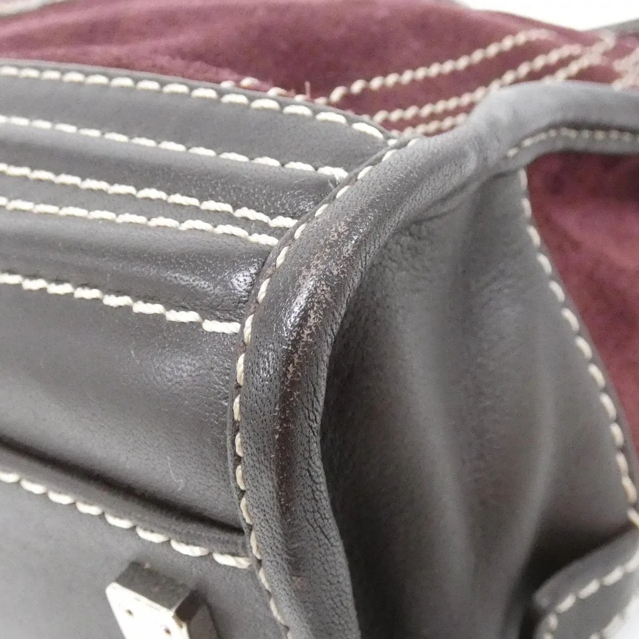 LOEWE Amazona Handbag Bordeaux - Thumbnail 3