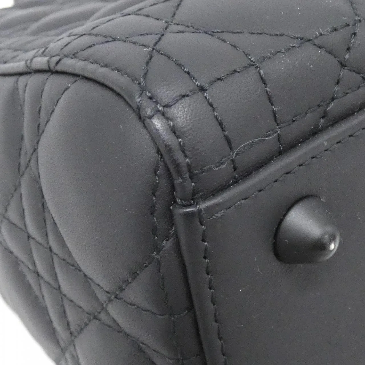 DIOR Lady Dior M0566SLOI Handbag Black Rank A - Thumbnail 3