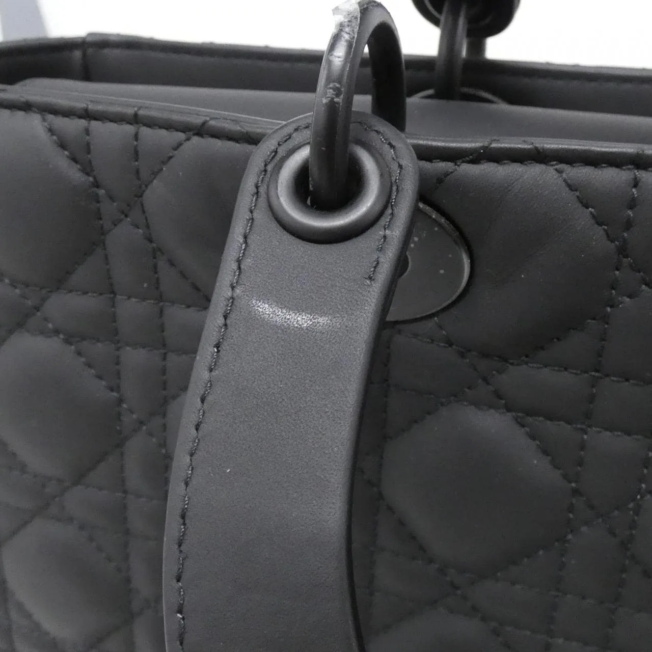 DIOR Lady Dior M0566SLOI Handbag Black Rank A - Thumbnail 5